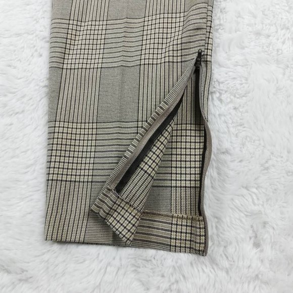 Remain Birger Christensen Womens Meg Tapered Leg Pants Brown Glen Check 8 New - Picture 7 of 11